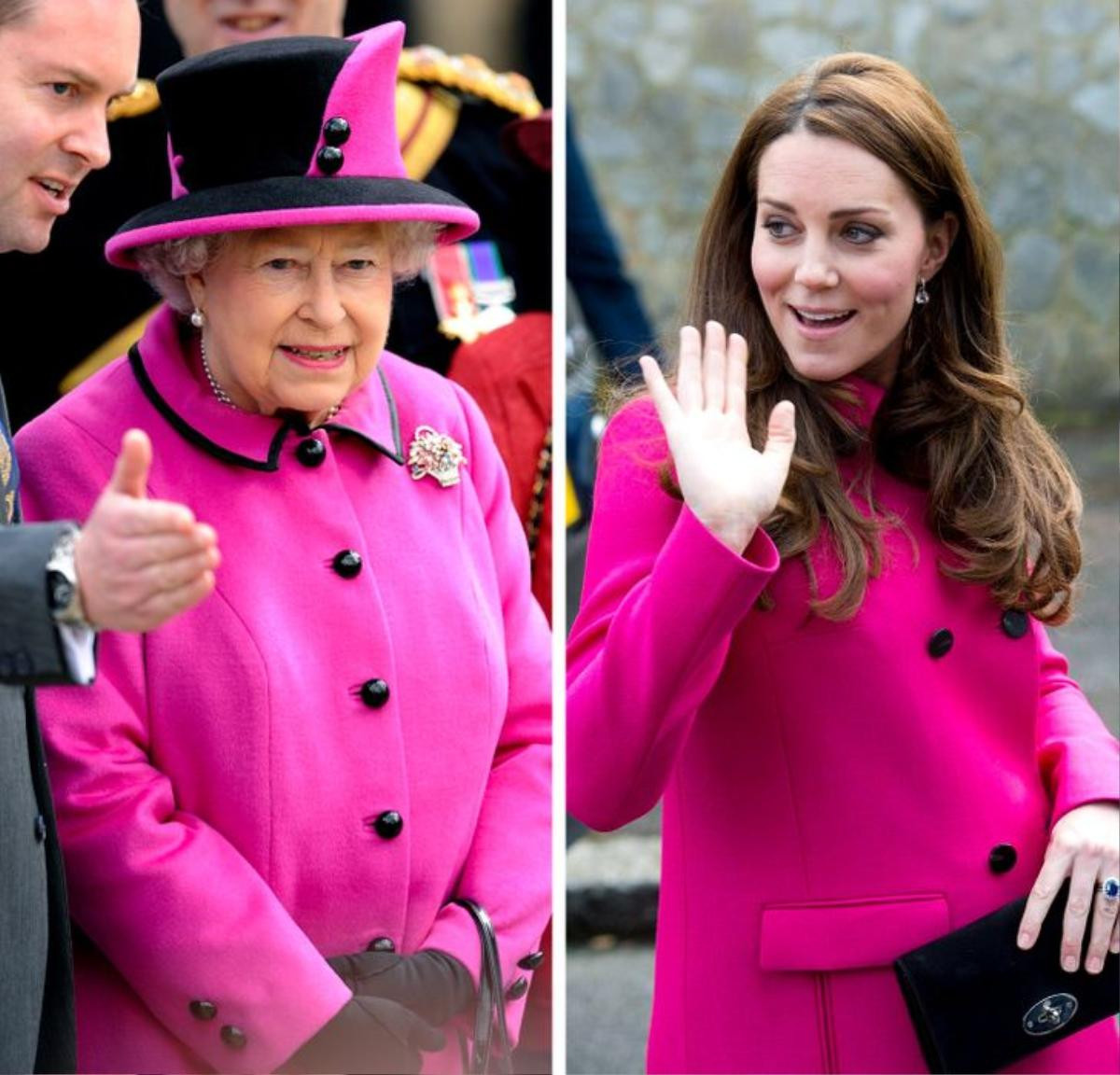 Không hổ danh cháu dâu mẫu mực, Kate Middleton liên tục mặc đồ giống Nữ hoàng Elizabeth Ảnh 14