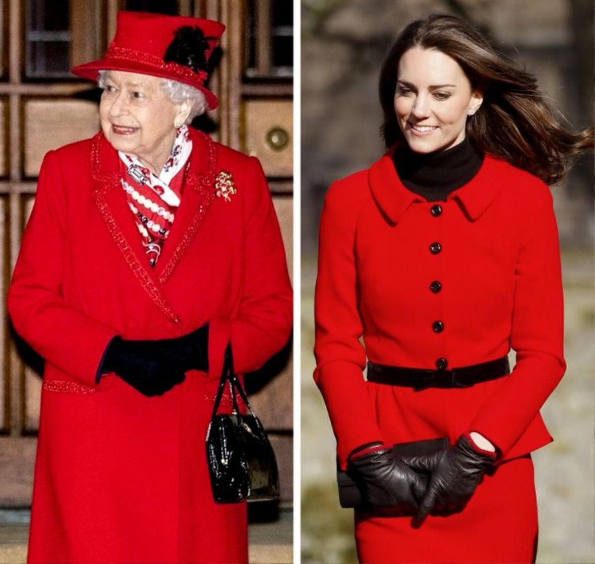 Không hổ danh cháu dâu mẫu mực, Kate Middleton liên tục mặc đồ giống Nữ hoàng Elizabeth Ảnh 9