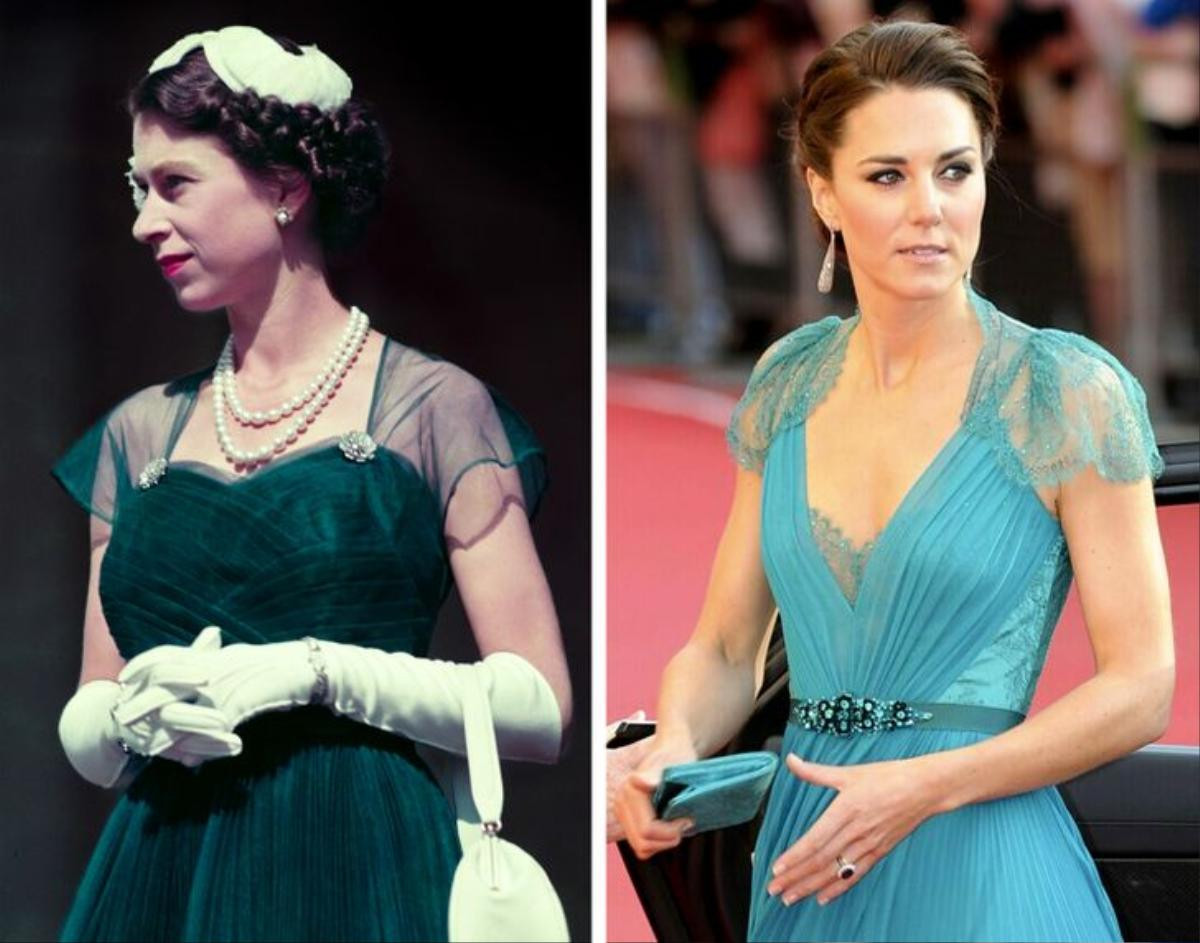 Không hổ danh cháu dâu mẫu mực, Kate Middleton liên tục mặc đồ giống Nữ hoàng Elizabeth Ảnh 7