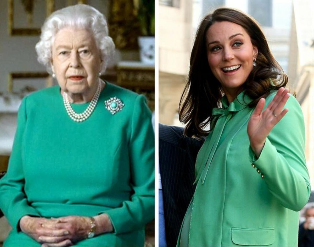 Không hổ danh cháu dâu mẫu mực, Kate Middleton liên tục mặc đồ giống Nữ hoàng Elizabeth Ảnh 5