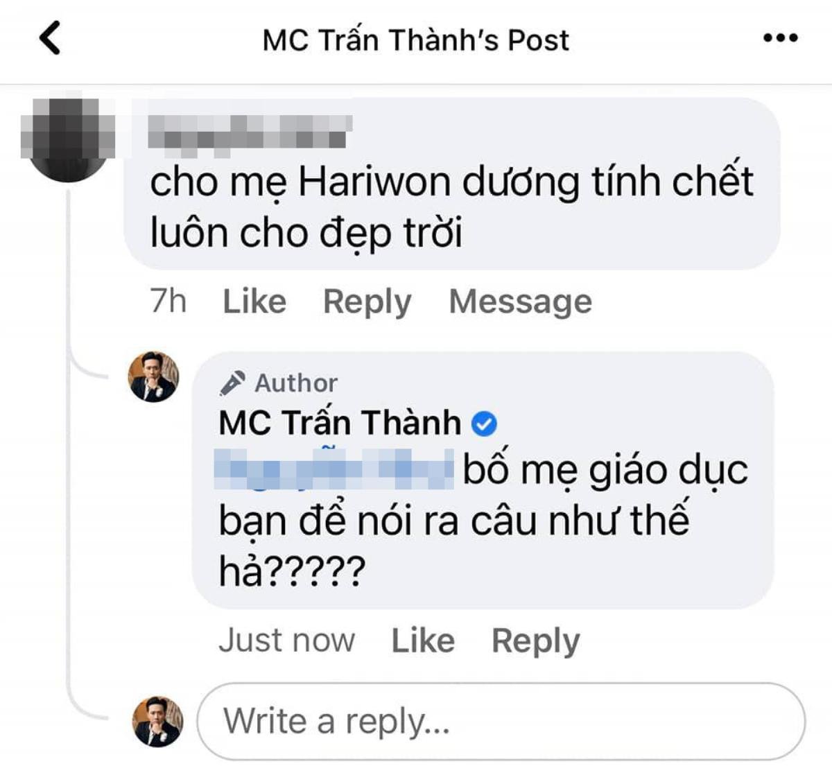 Trấn Thành bức xúc khi Hari Won bị trù 'dương tính' Ảnh 3