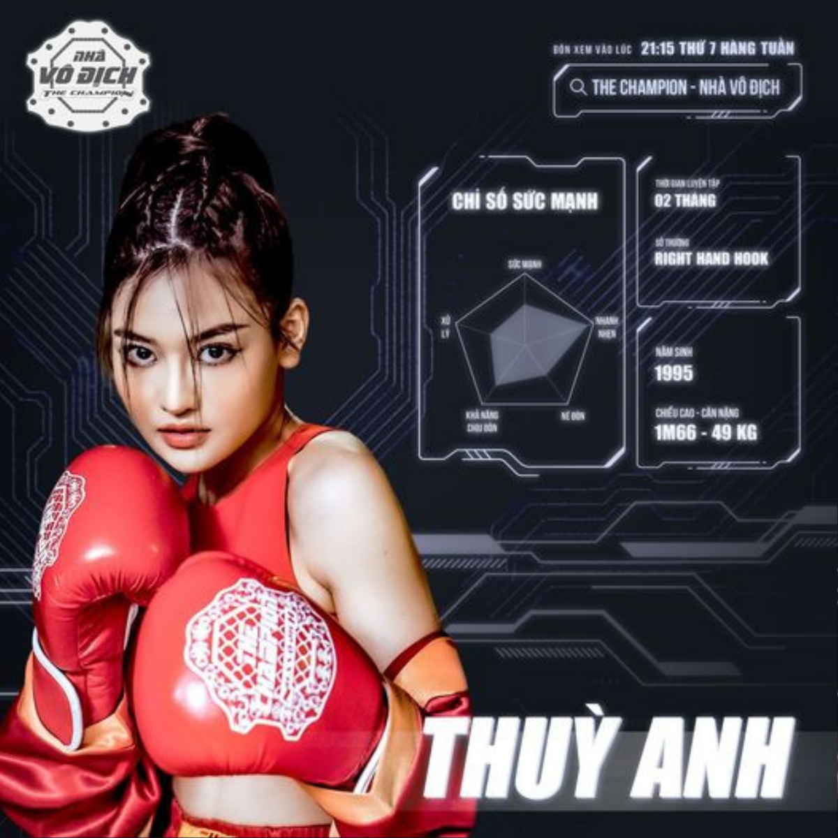 Diễn viên Thùy Anh chính thức ghi danh vào đấu trường boxing tại The Champion 2021 Ảnh 1