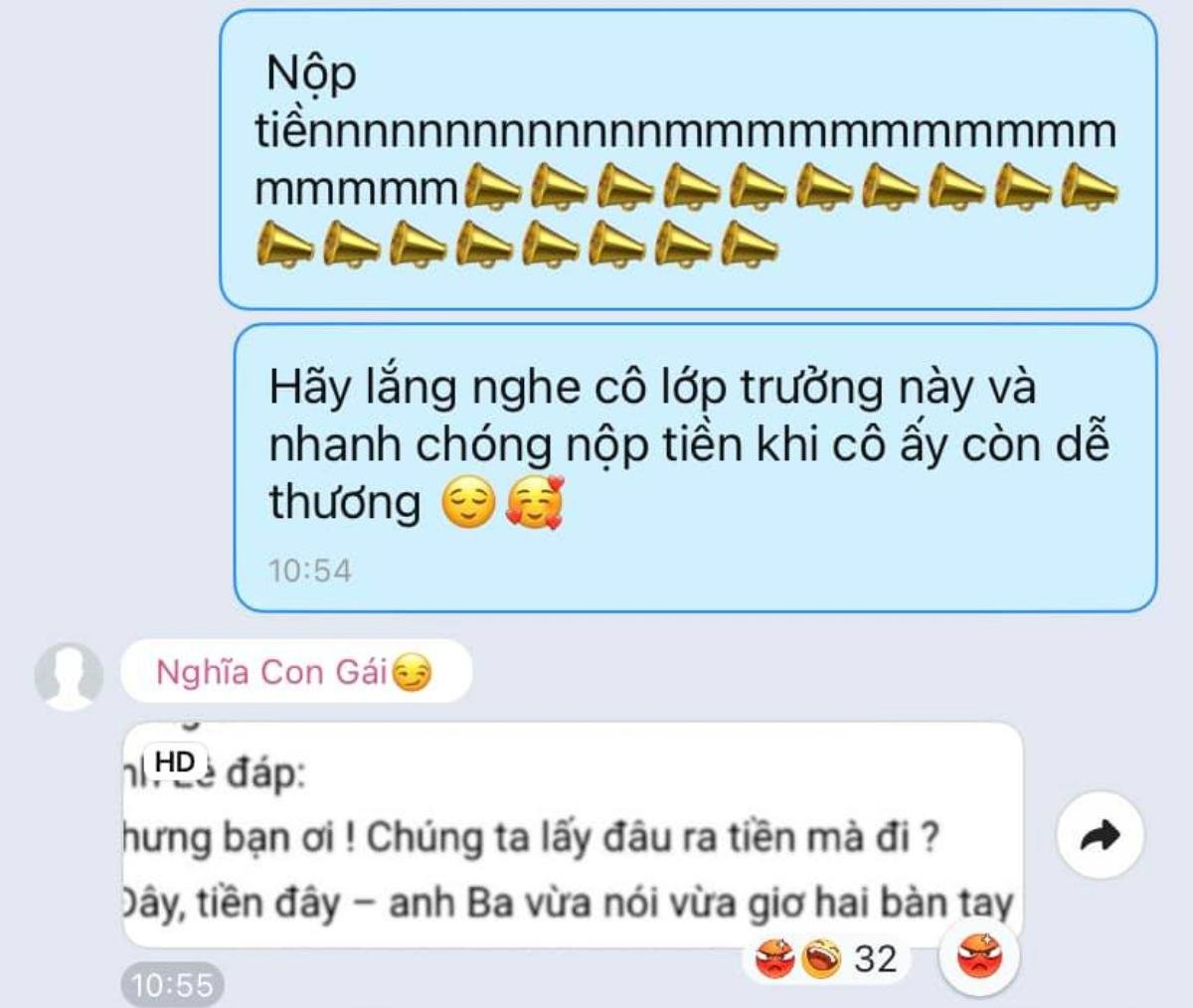 Nhắc nhở cả lớp nhanh chóng nộp tiền, lớp trưởng giận tím mặt khi đọc được tin nhắn của cậu bạn cùng lớp Ảnh 1