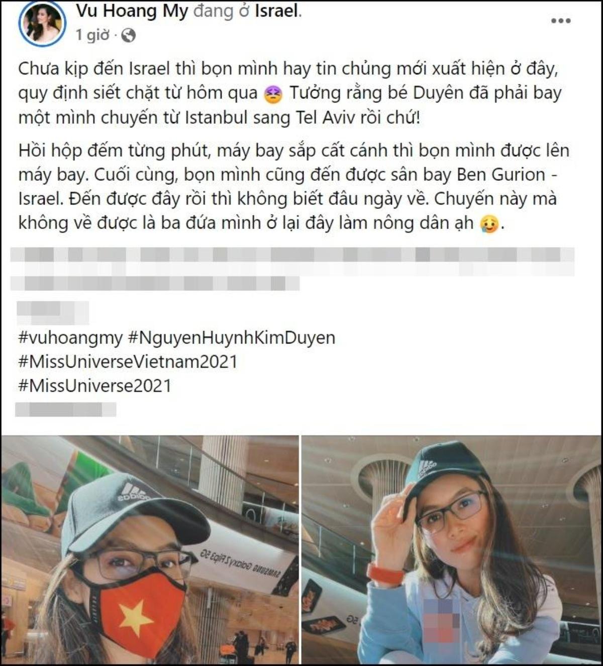 Đưa Kim Duyên đến Israel, Á hậu Hoàng My khiến fan lo lắng: Chuyến này đi không biết ngày về Ảnh 2