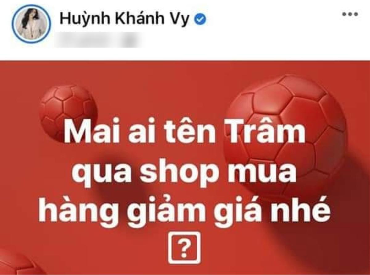 Bà xã Phan Mạnh Quỳnh 'cà khịa' 2 nhân vật nào đó: 'Ai tên Trâm thì giảm giá, tên Tú thì không bán' Ảnh 1