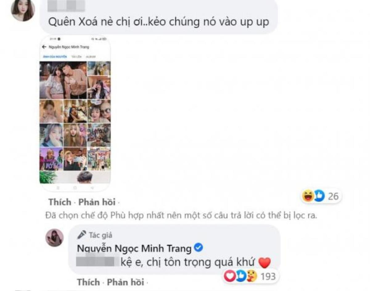 Được netizen khuyên xóa ảnh chụp với Vinh Râu, Lương Minh Trang phản hồi: 'Chị tôn trọng quá khứ' Ảnh 3