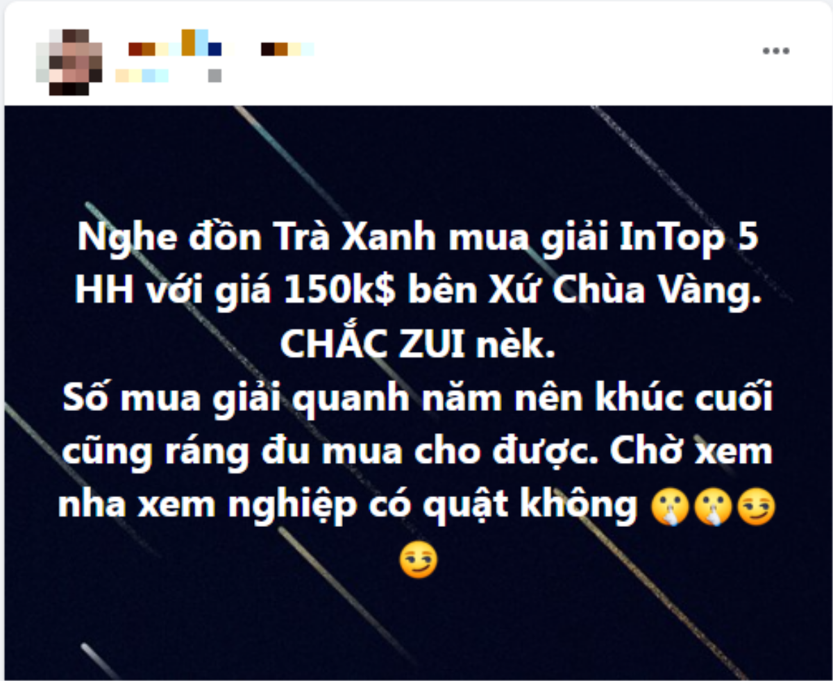 Chị gái Đặng Thu Thảo 'nói bóng gió' một Hoa hậu mua giải intop 5 ở Thái Lan với giá 150 nghìn đô Ảnh 2