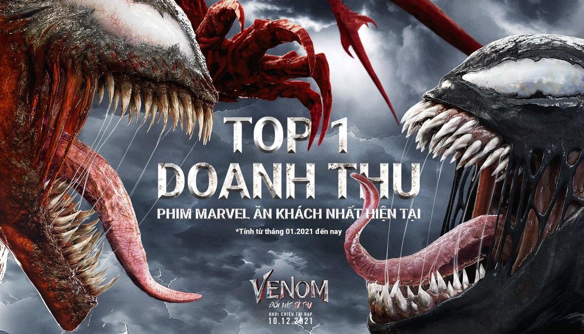 'Venom: Đối mặt tử thù' trở thành phim Marvel có doanh thu cao nhất năm 2021 Ảnh 1