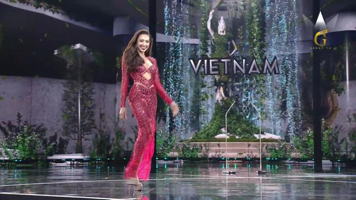 'Miss Cut-out' Thùy Tiên lộng lẫy xuất thần với layout 'Kim cương đỏ' tại bán kết Miss Grand Ảnh 5