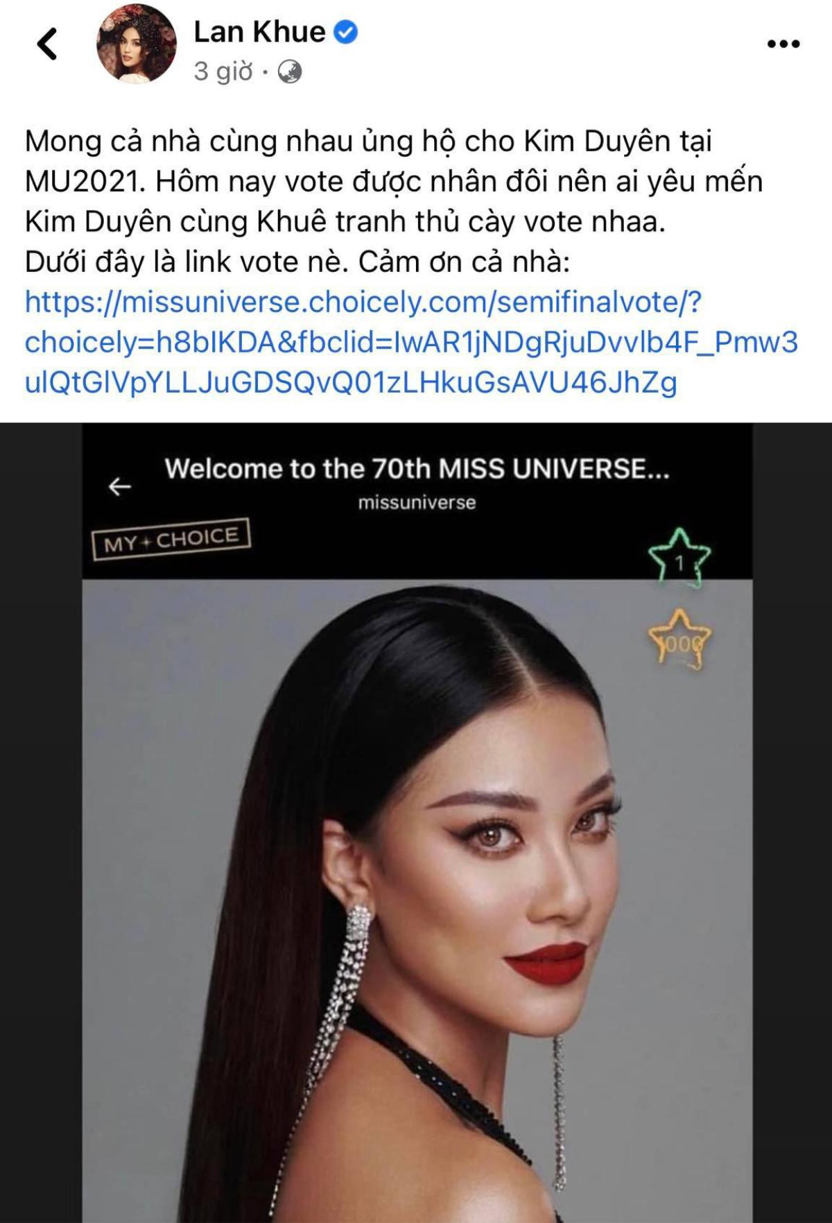 Kim Duyên đi thi được H'Hen Niê, Lan Khuê cho mượn đồ, kêu gọi vote liên tục Ảnh 3