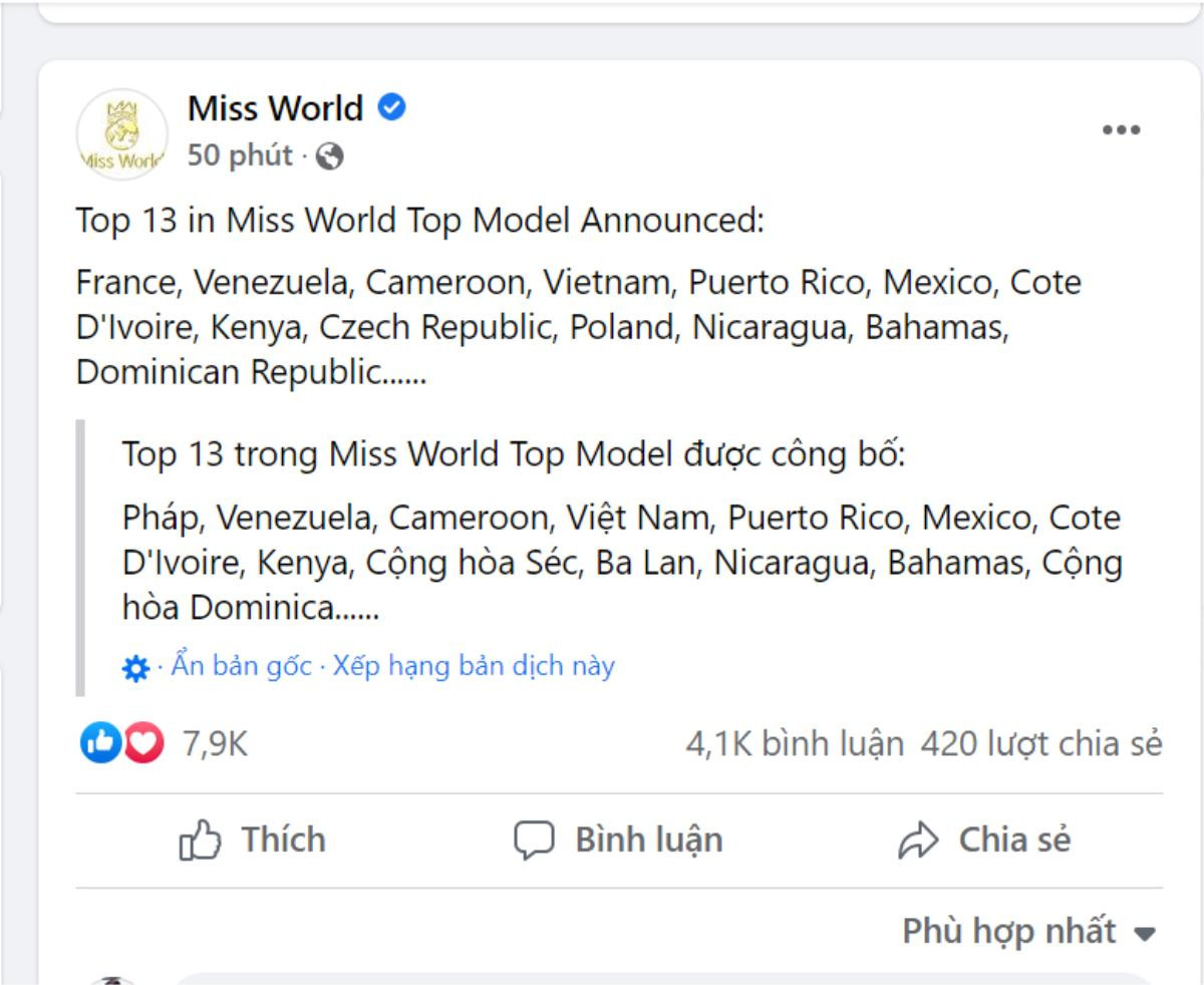 Đỗ Thị Hà là đại diện châu Á duy nhất lọt top 13 top Model Miss World 2021 Ảnh 1