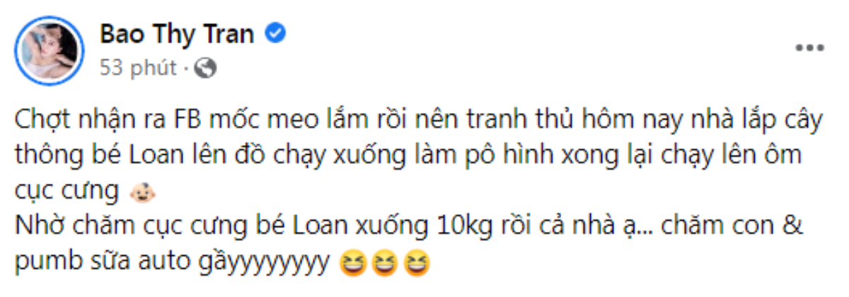 Không còn là mẹ bỉm sữa, Bảo Thy xuất hiện với vóc dáng như thiếu nữ, chia sẻ luôn cân nặng đã giảm 10 kg Ảnh 3