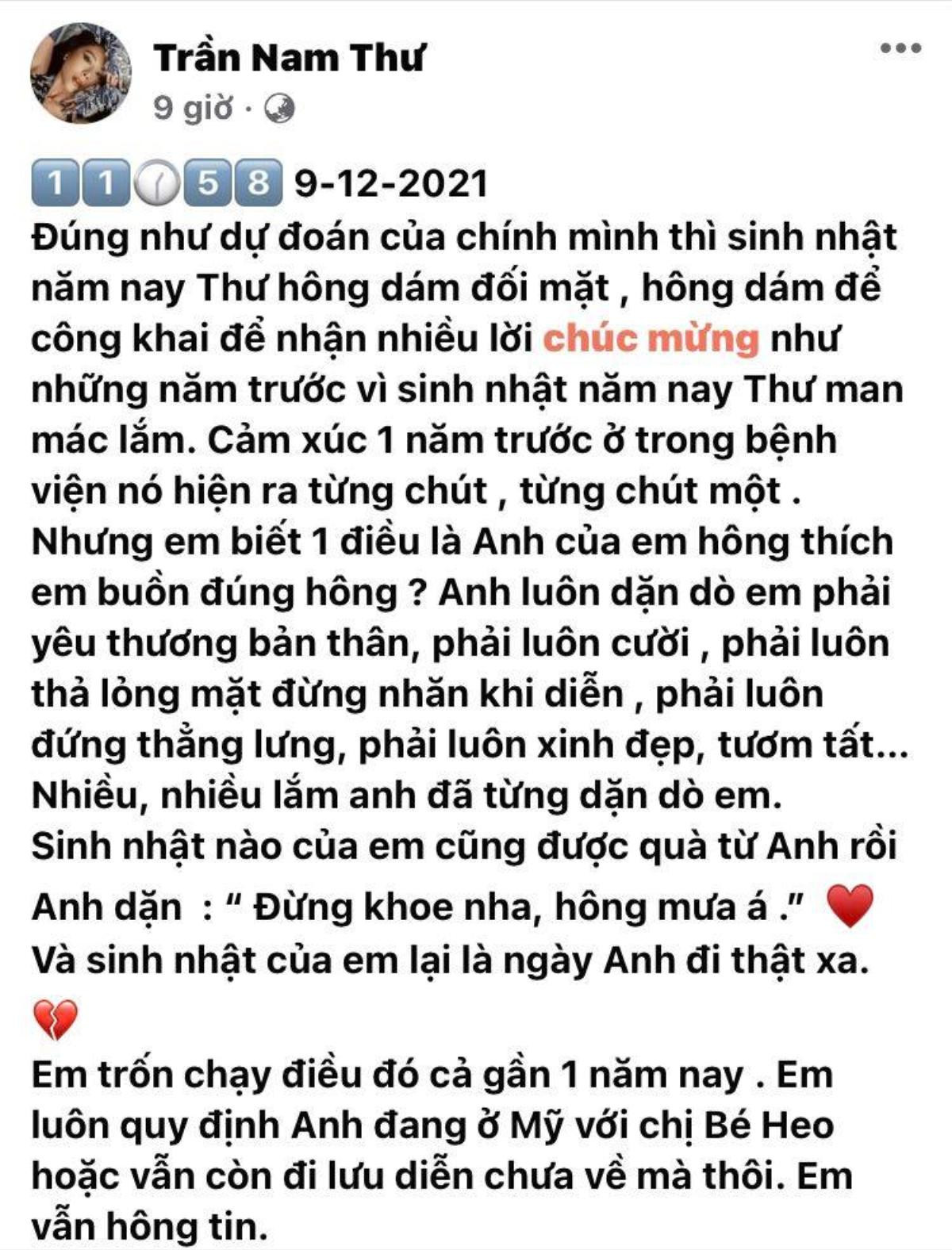 Nam Thư không dám mừng sinh nhật, lý do liên quan đến cố nghệ sĩ Chí Tài Ảnh 2