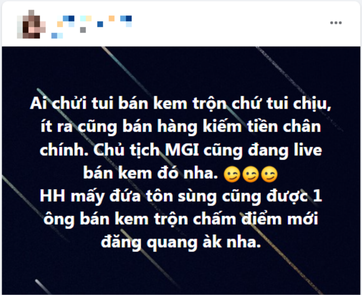 Chị gái Đặng Thu Thảo bức xúc vì bị chửi bán kem trộn, nhắn nhủ 'cực căng' đến Chủ tịch Miss Grand Ảnh 1