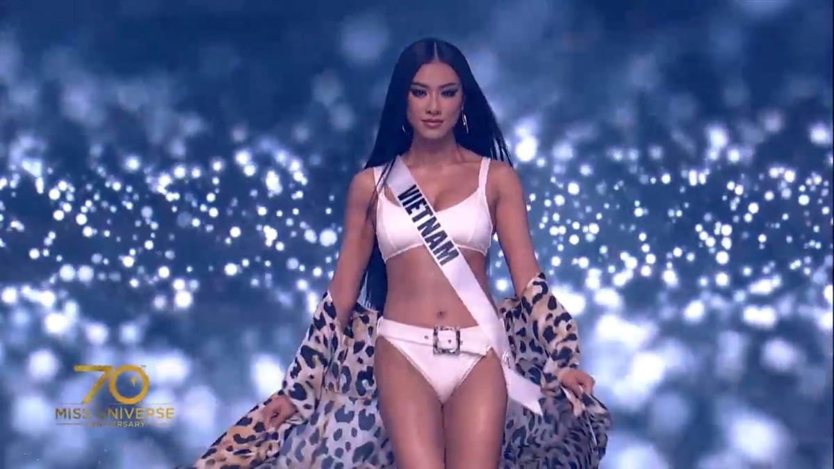 Kim Duyên khoe đường cong bốc lửa, 'đốt cháy' sân khấu Bán kết Miss Universe 2021 Ảnh 4