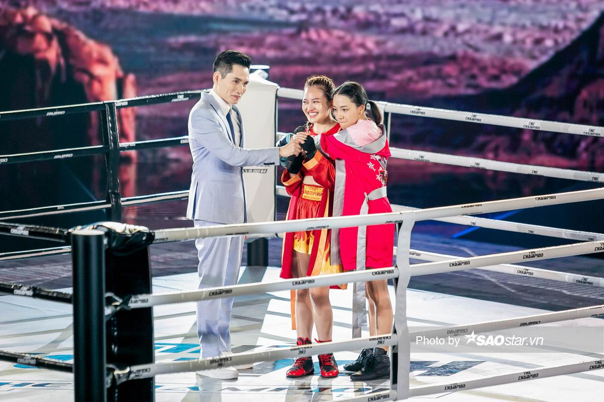 Xuân Nghị nổi da gà, Thanh Duy hú hét khi chứng kiến sự xuất hiện của Băng Di - Thùy Anh tại The Champion Ảnh 1