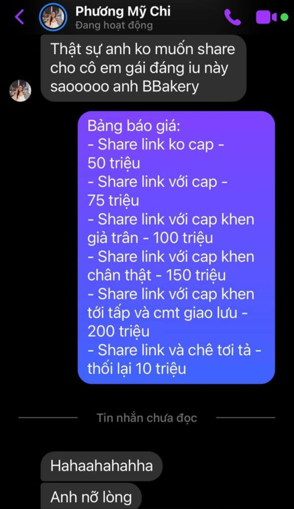 BB Trần công khai tin nhắn với Phương Mỹ Chi nhằm 'cảnh tỉnh' các sao Vbiz khác Ảnh 2