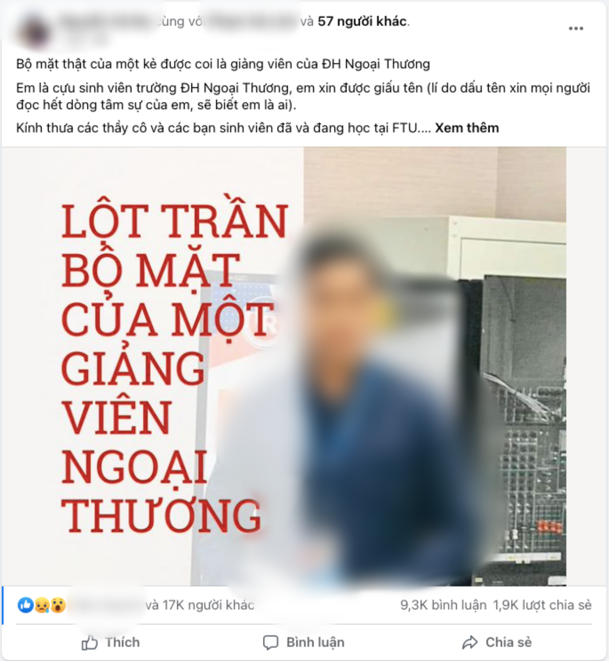 Phó khoa trường ĐH Ngoại thương bị tố 'đụng chạm' nhạy cảm, 'bùng' tiền vài trăm triệu của nữ sinh Ảnh 1