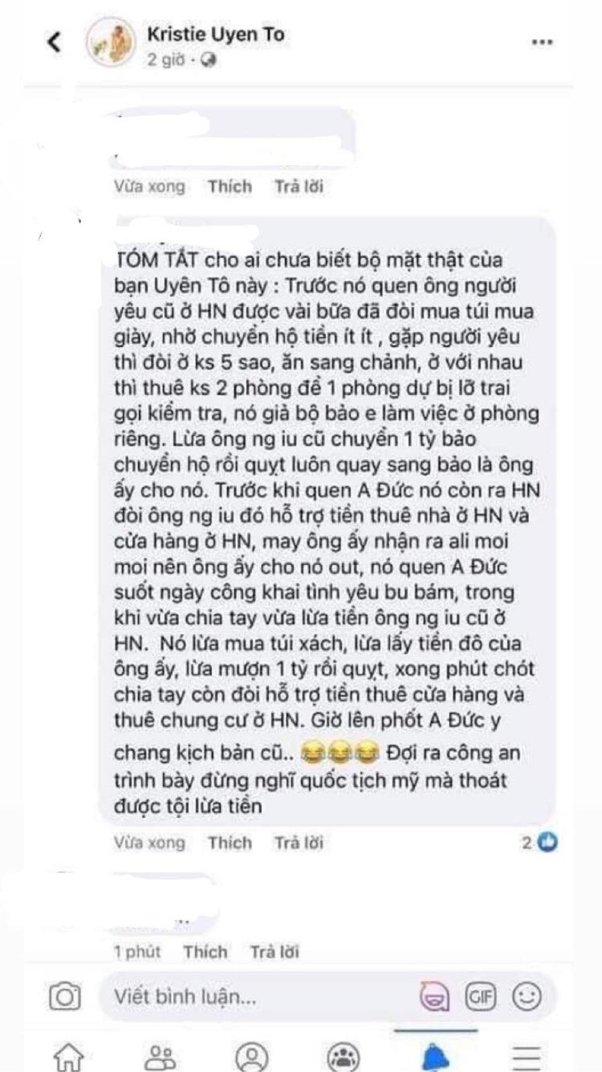 Sau khi tố nam diễn viên quỵt tiền trắng trợn, đối xử tệ, bạn gái Anh Đức có động thái kì lạ đến khó hiểu Ảnh 4