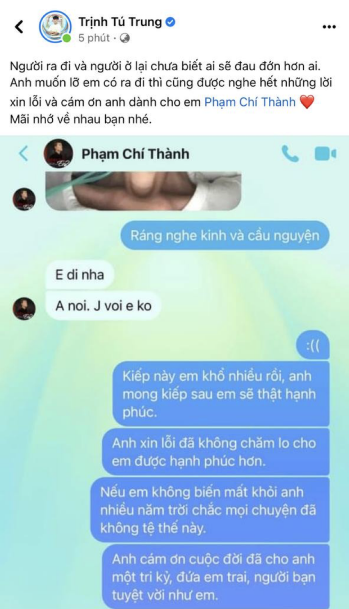 Thực hư chuyện ca sĩ Phạm Chí Thành từ bỏ điều trị, mong được chết? Ảnh 2