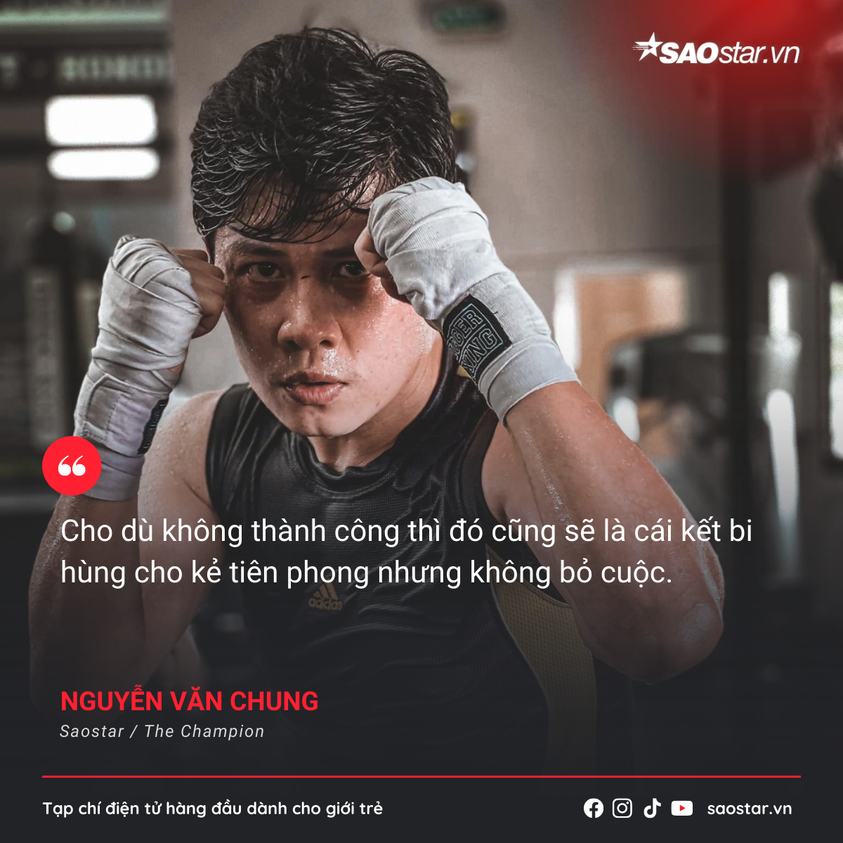 Câu chuyện trong quá khứ mà Nguyễn Văn Chung từng tiết lộ sẽ giải quyết ở The Champion là gì? Ảnh 4