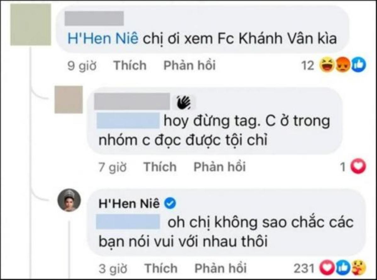 Phản ứng của Thuỳ Tiên, Kim Duyên, H'Hen Niê trong drama bị trưởng FC Khánh Vân bêu xấu Ảnh 7