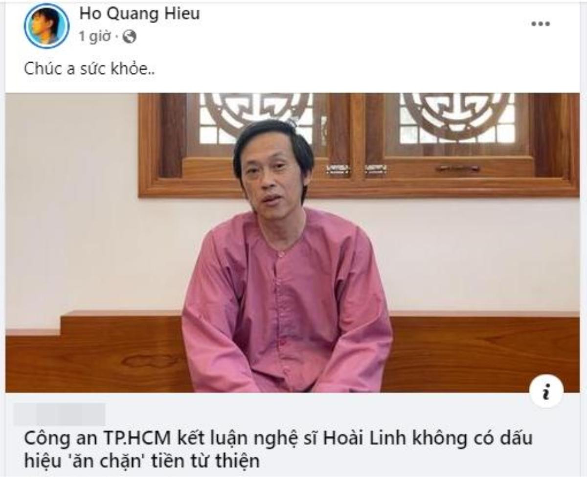 Con trai Hoài Linh và dàn sao Việt phản ứng ra sao khi danh hài không bị khởi tố? Ảnh 2