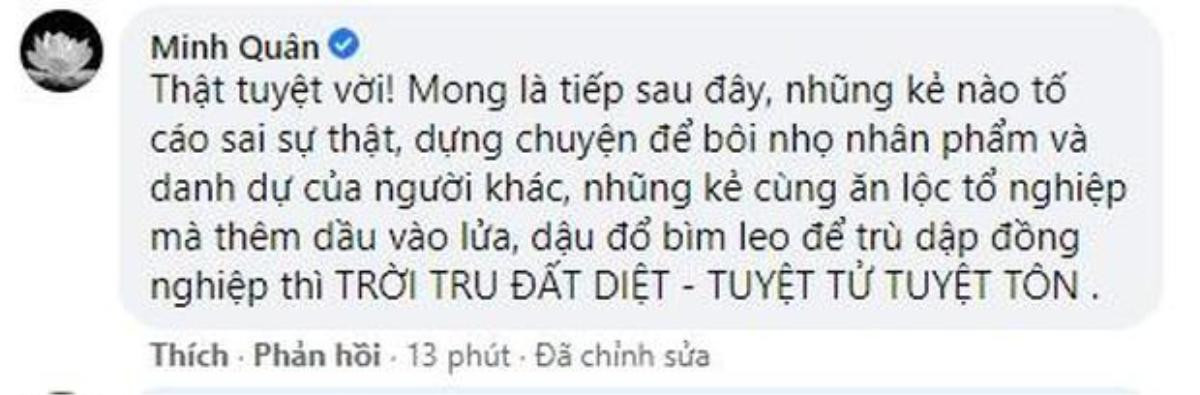 Minh Quân gây phẫn nộ khi mắng kẻ bôi nhọ Hoài Linh là 'tuyệt tử tuyệt tôn' Ảnh 3