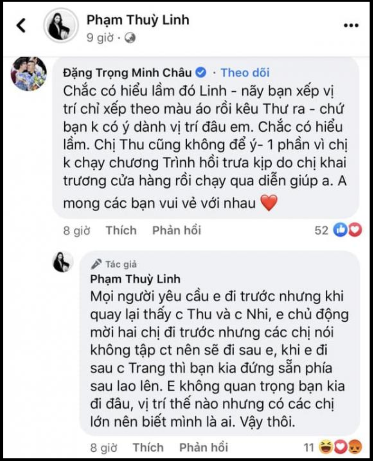 Phạm Thùy Linh tố 'đàn em' Phạm Thư giành giật vị trí trên sàn diễn: Ai đúng ai sai? Ảnh 3