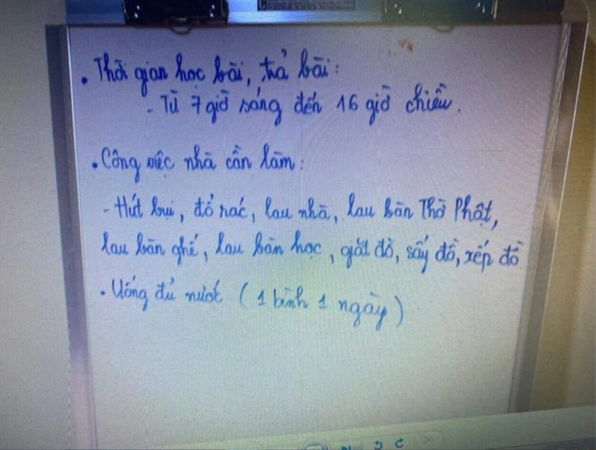 Vụ bé gái 8 tuổi tử vong nghi do 'mẹ kế' bạo hành: Tấm bảng với loạt công việc phải hoàn thành gây xót xa Ảnh 2