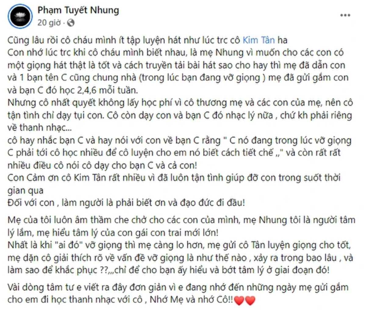 Con nuôi cố ca sĩ Phi Nhung có động thái cứng rắn khi bị mắng đố kỵ với Hồ Văn Cường Ảnh 1