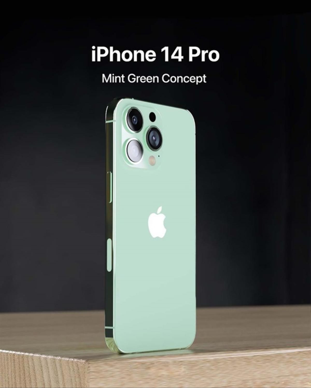 Ngắm thiết kế đẹp không tì vết của iPhone 14 Pro, màu trà xanh bắt mắt Ảnh 1