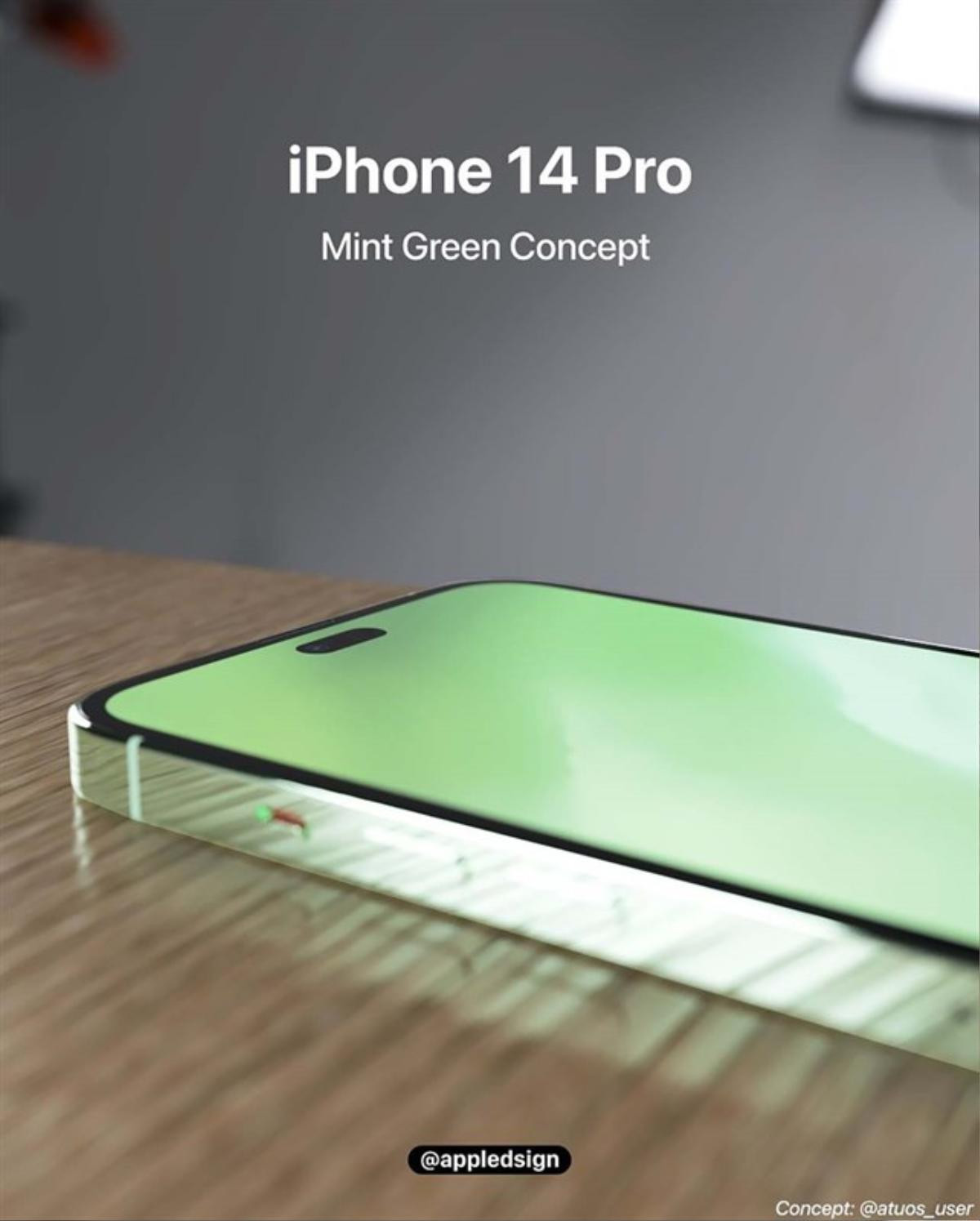 Ngắm thiết kế đẹp không tì vết của iPhone 14 Pro, màu trà xanh bắt mắt Ảnh 3