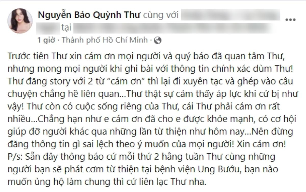 Quỳnh Thư lên tiếng khi bỗng dưng bị réo tên giữa ồn ào ly thân của Diệp Lâm Anh với chồng đại gia Ảnh 1