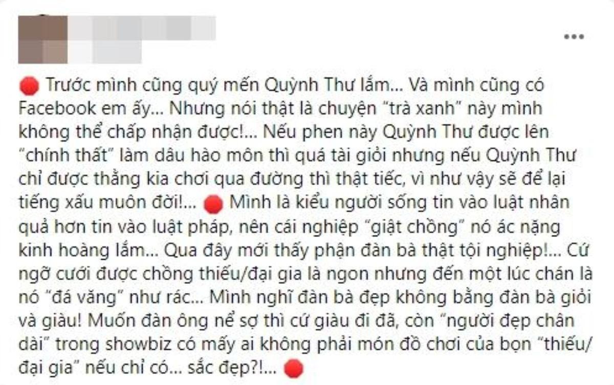 Quỳnh Thư ẩn ý Diệp Lâm Anh có lỗi, Đức Phạm không phanh phui vì sĩ diện đàn ông? Ảnh 1