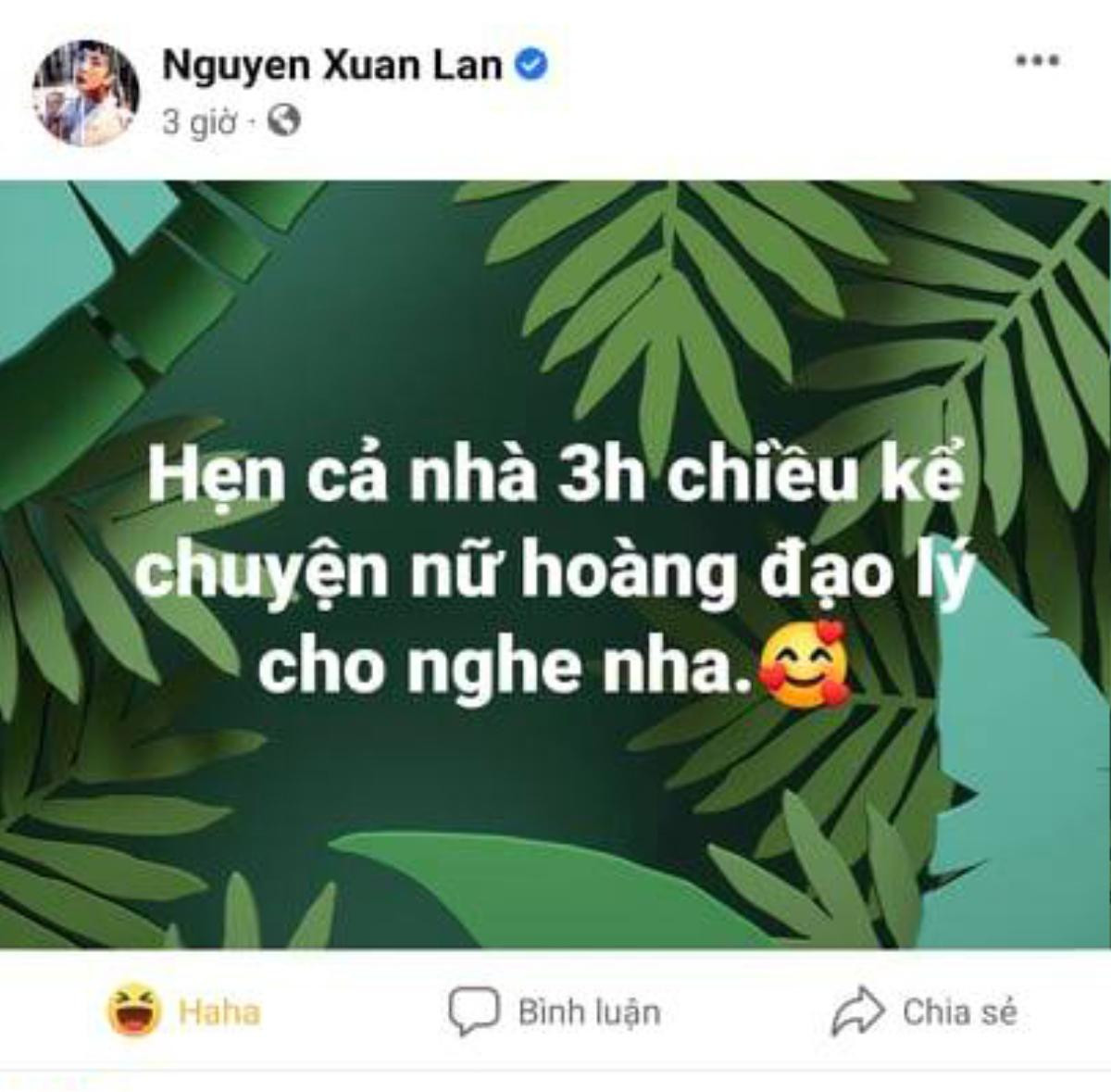 Xuân Lan đăng đàn 'dằn mặt' nữ hoàng đạo lý không phải là Hương Giang, netizen réo gọi Hà Anh! Ảnh 1