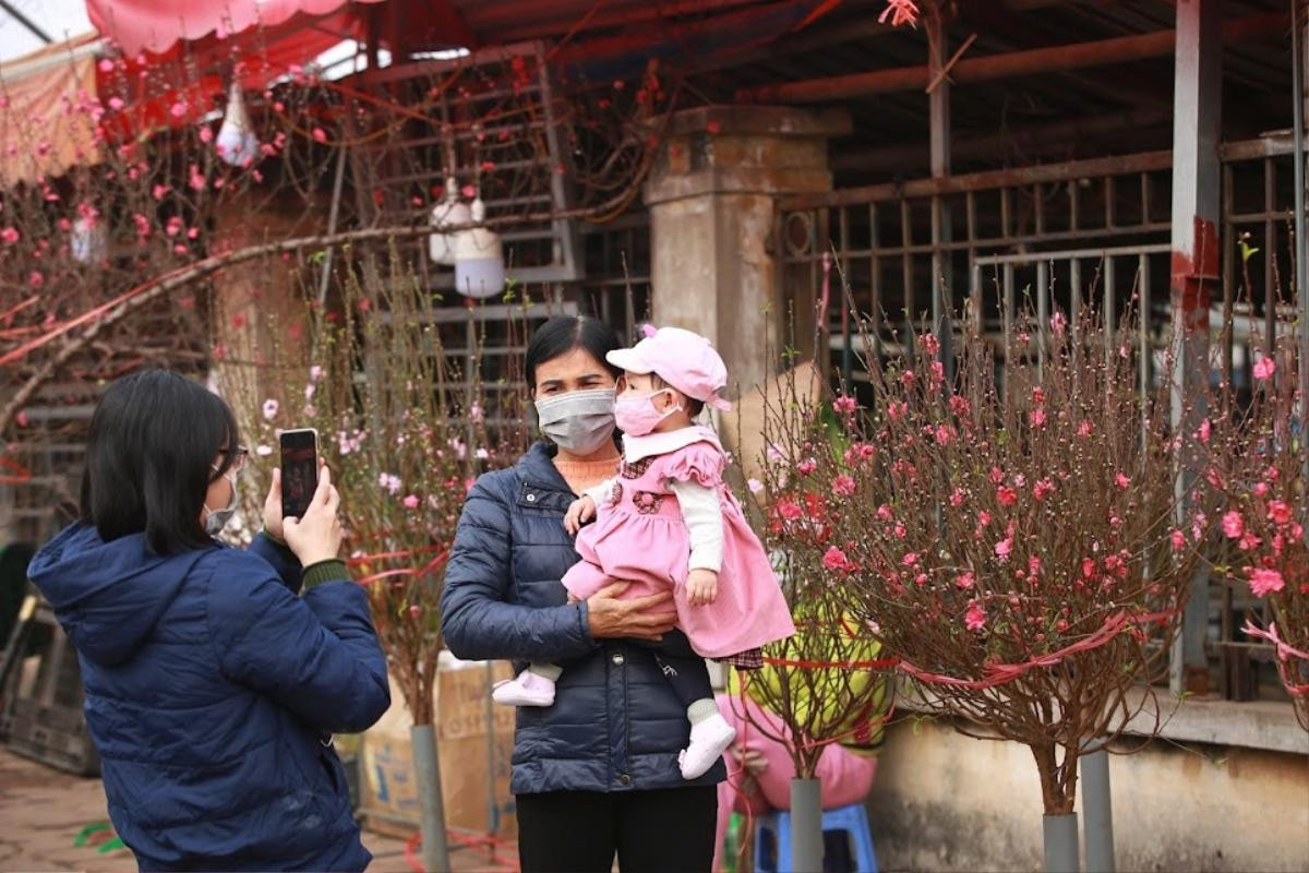 Hà Nội: Chợ Tết nô nức sắc xuân, đào lê ngập tràn, nhiều gia đình du xuân từ sớm Ảnh 8