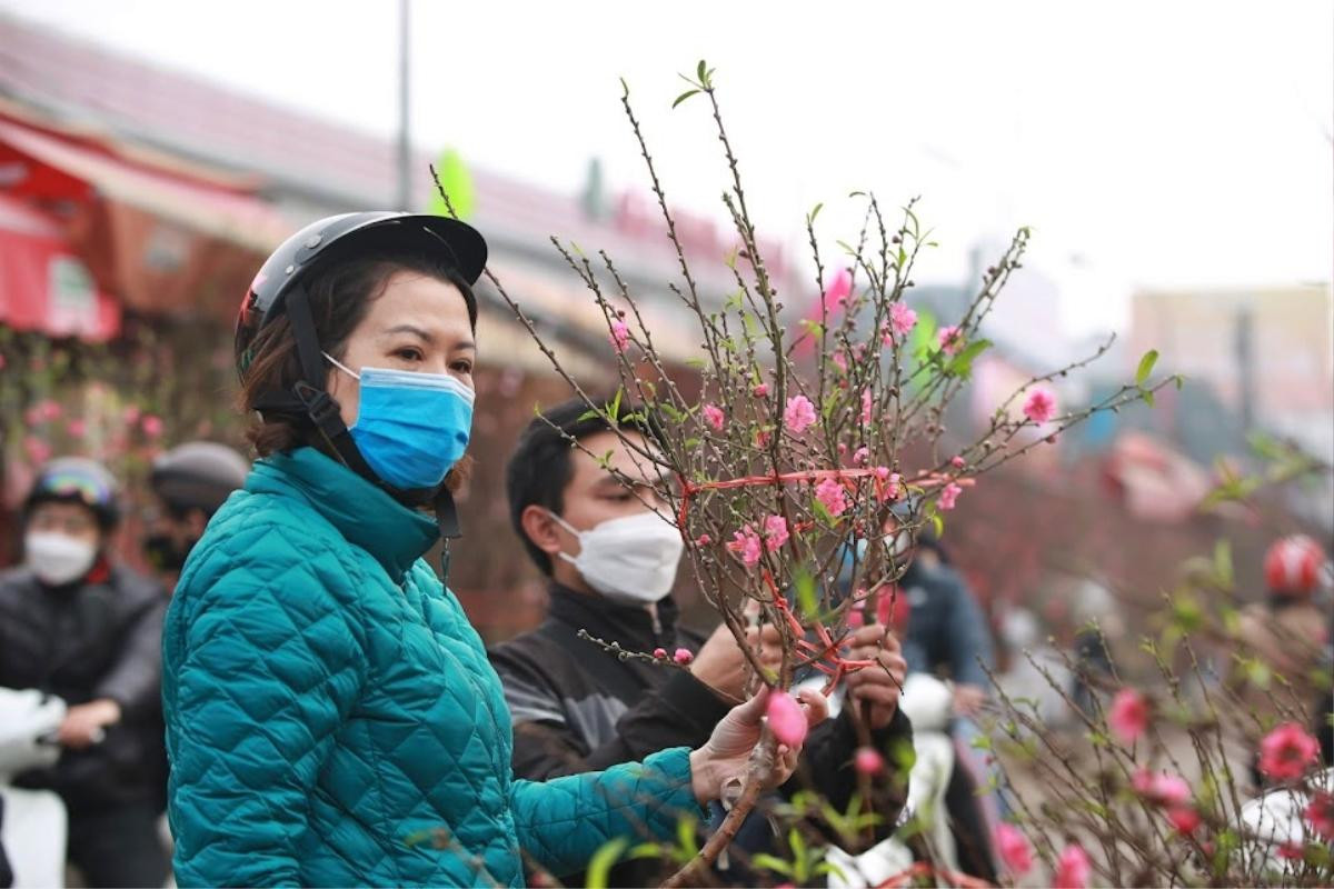 Hà Nội: Chợ Tết nô nức sắc xuân, đào lê ngập tràn, nhiều gia đình du xuân từ sớm Ảnh 6