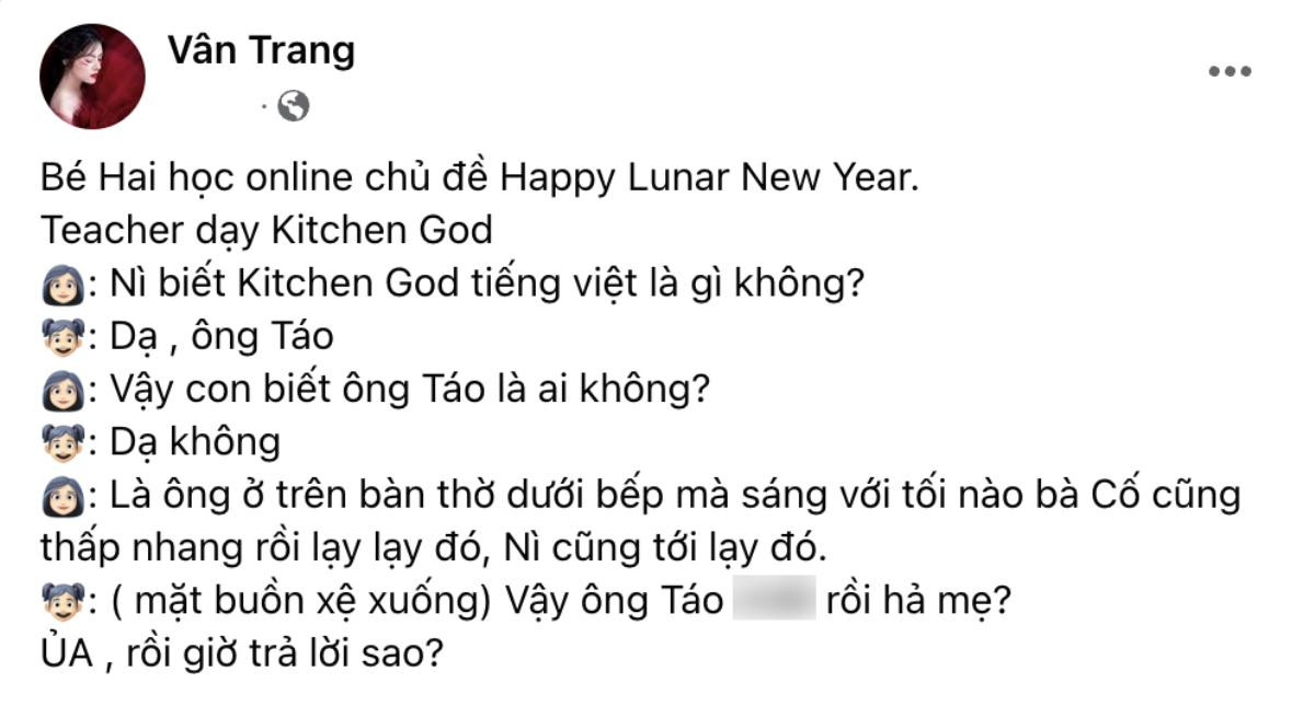 Con gái Vân Trang hỏi một câu khiến mẹ 'đứng hình' thế này đây! Ảnh 3