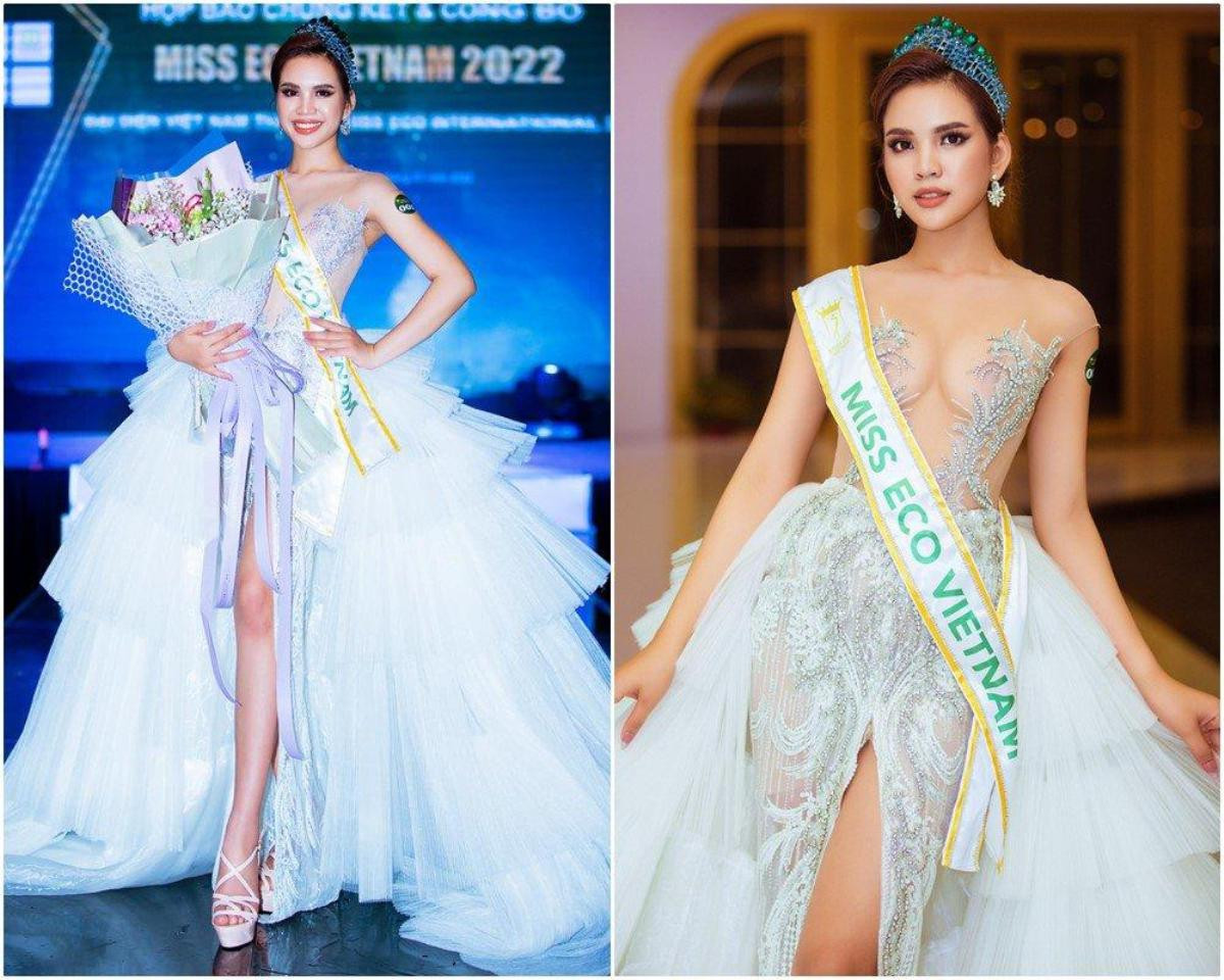 Vừa đăng quang, Miss Eco Vietnam đã bị nghi dùng vương miện rẻ tiền, như mua ngoài chợ Ảnh 1