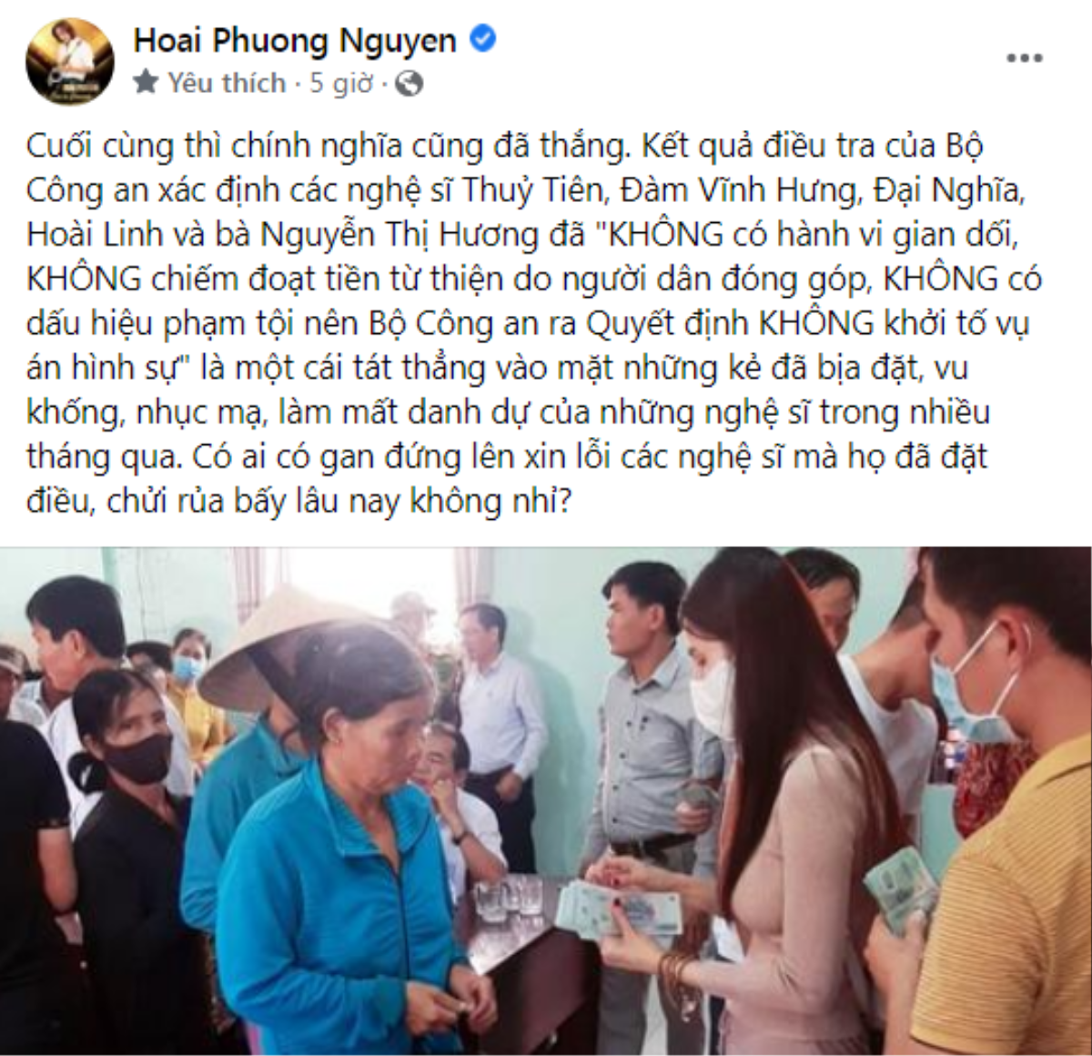 Công an xác định nghệ sĩ không gian dối, chồng Việt Hương lên tiếng: 'Ai có gan đứng lên xin lỗi nghệ sĩ' Ảnh 3