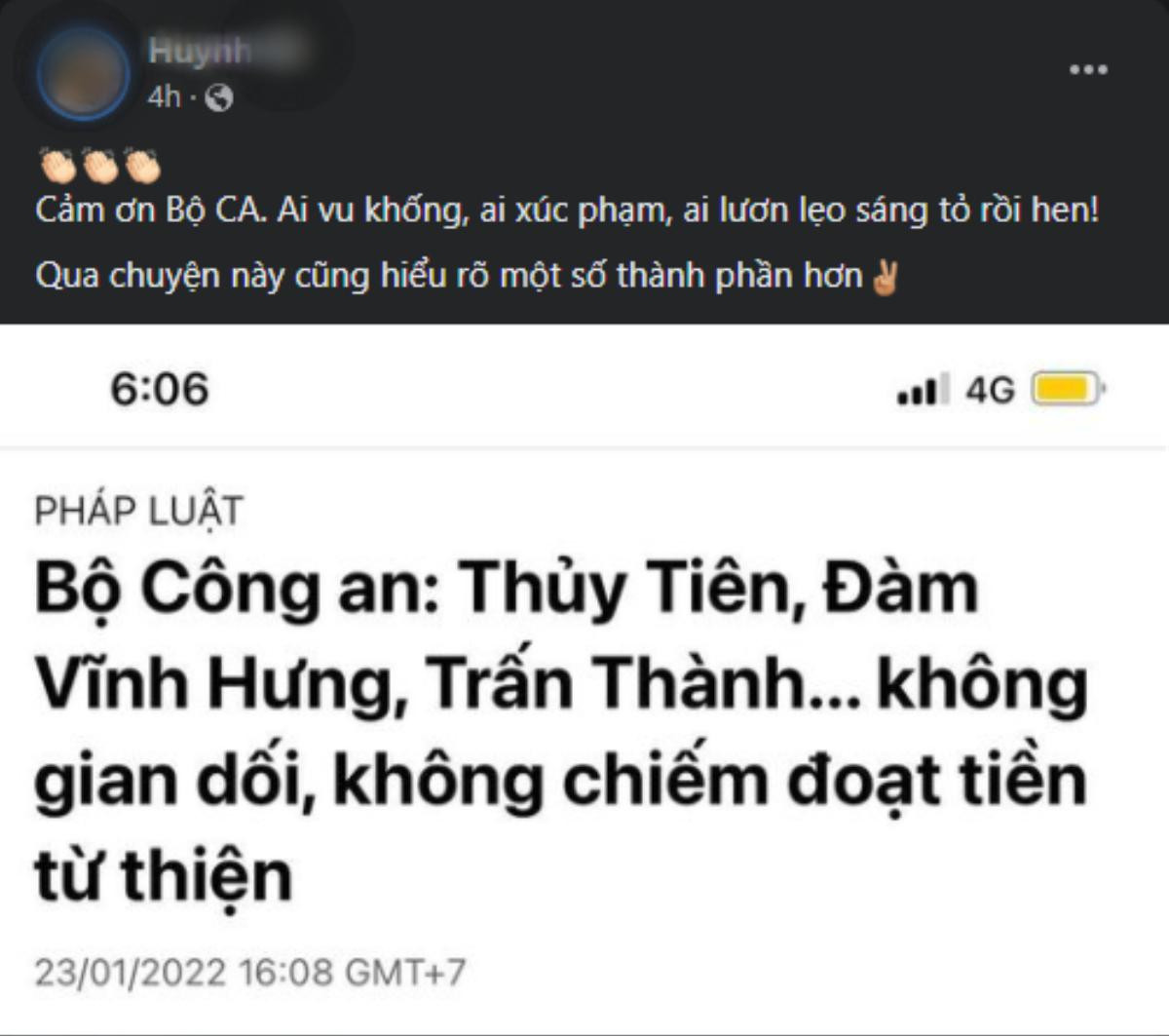 Trấn Thành được minh oan, em gái gay gắt: 'Ai lươn lẹo đã sáng tỏ' Ảnh 2