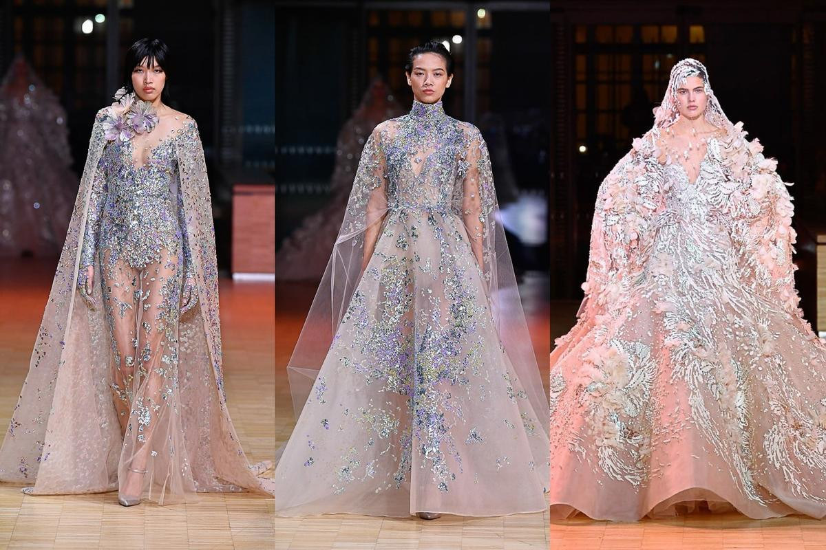 Phương Oanh kiều diễm trong show Haute Couture của Elie Saab, fan sởn da gà tự hào! Ảnh 6