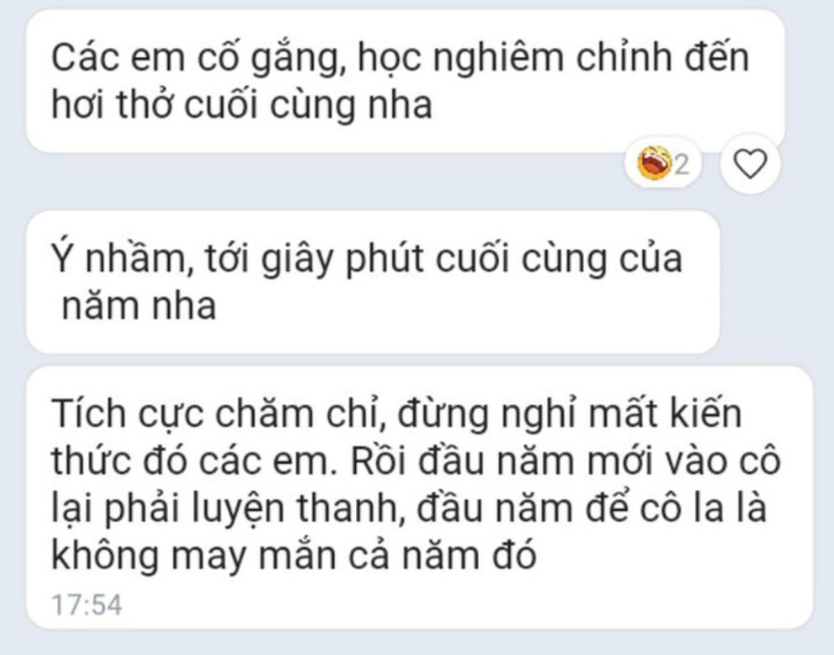 Lo học sinh chỉ mải chơi trong kỳ nghỉ Tết, cô giáo gửi dòng tin nhắn ai đọc cũng phải toát mồ hôi Ảnh 1