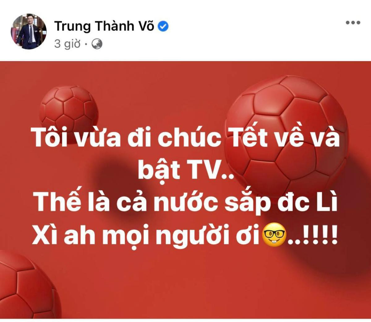 Sao Việt ăn mừng trước chiến thắng của ĐT Việt Nam: Người 'ngã ngửa' khi bật TV, người 'đi bão' ăn mừng Ảnh 2