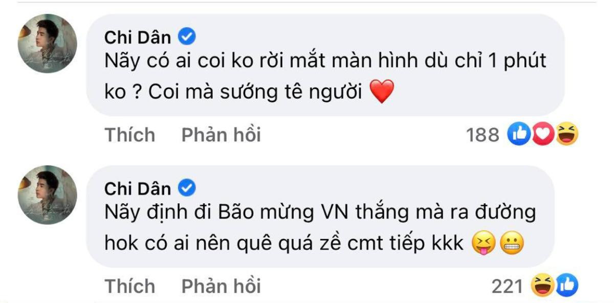 Sao Việt ăn mừng trước chiến thắng của ĐT Việt Nam: Người 'ngã ngửa' khi bật TV, người 'đi bão' ăn mừng Ảnh 4