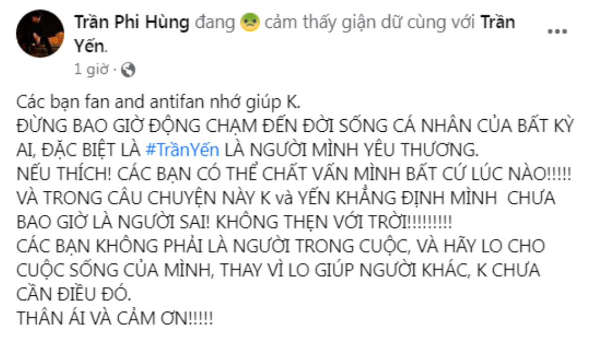 Chồng cũ Lâm Khánh Chi lên tiếng bảo vệ bạn gái: 'Đừng động chạm đến đời sống cá nhân của bất kì ai' Ảnh 3