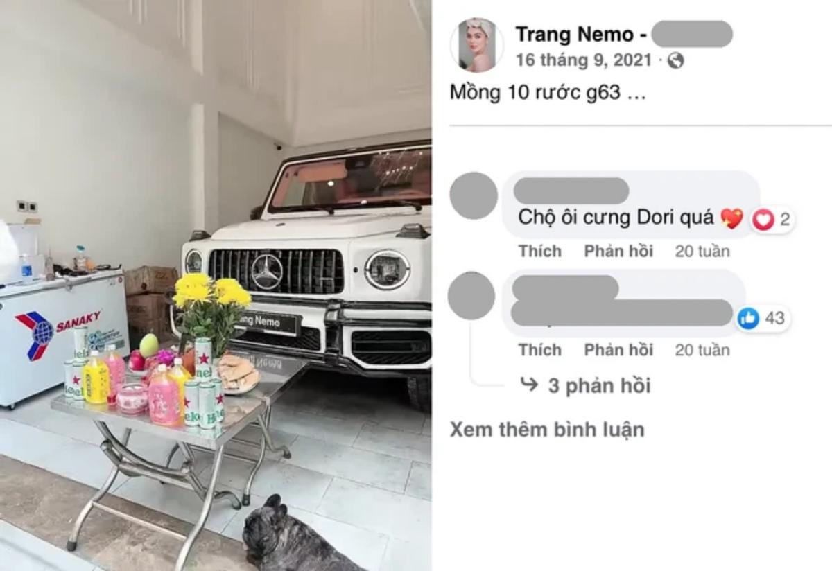 Rầm rộ thông tin siêu xe hơn chục tỷ của Trang Nemo là đi thuê Ảnh 2