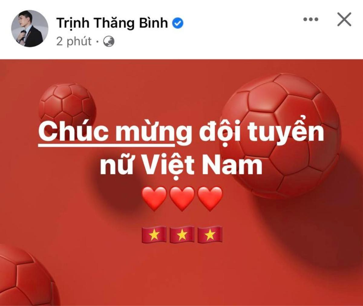 Quốc Trường, Văn Mai Hương và dàn sao Việt vỡ òa với chiến thắng của tuyển nữ Việt Nam giành vé World Cup Ảnh 2