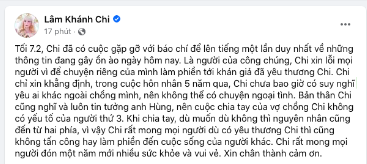 Lâm Khánh Chi chính thức lên tiếng sau khi bị chồng cũ tố ngoại tình Ảnh 2